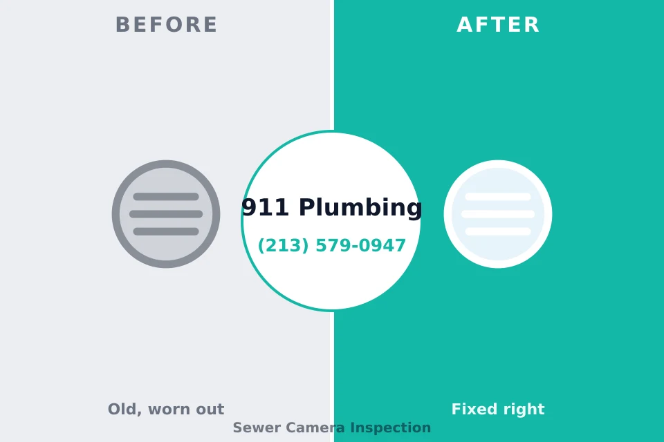 Before and after: plumbing repair Snohomish, WA